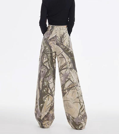 Camouflage Street Pants - Women