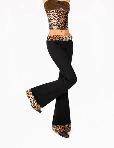 Cheetah Plush Pants - Women