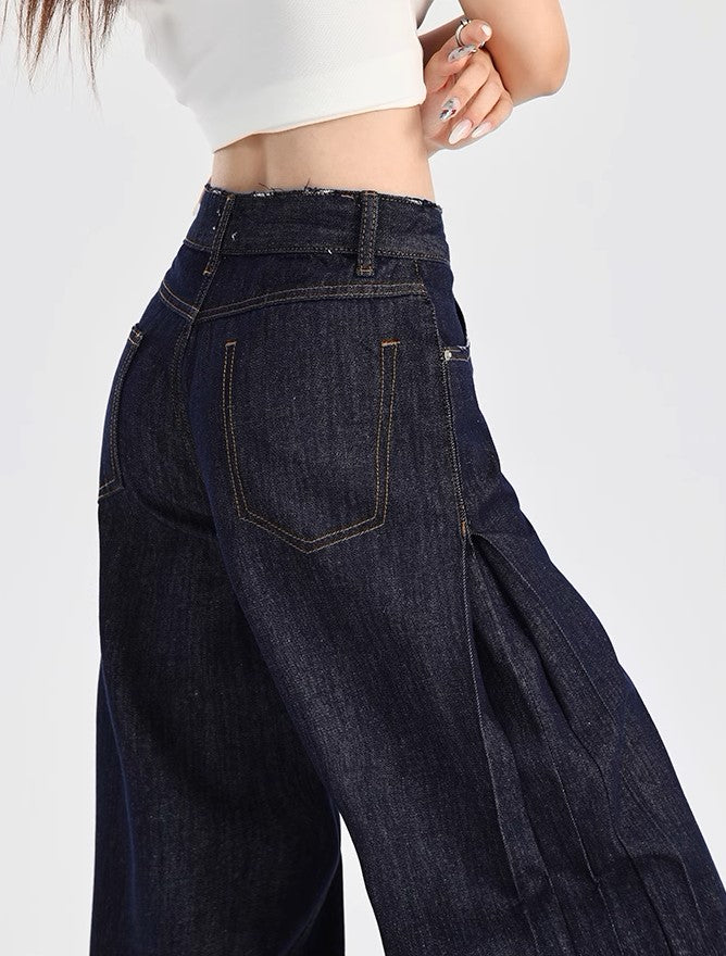 Drape Mopping Jeans - Women