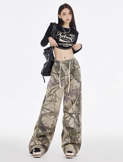 Camouflage Street Pants - Women