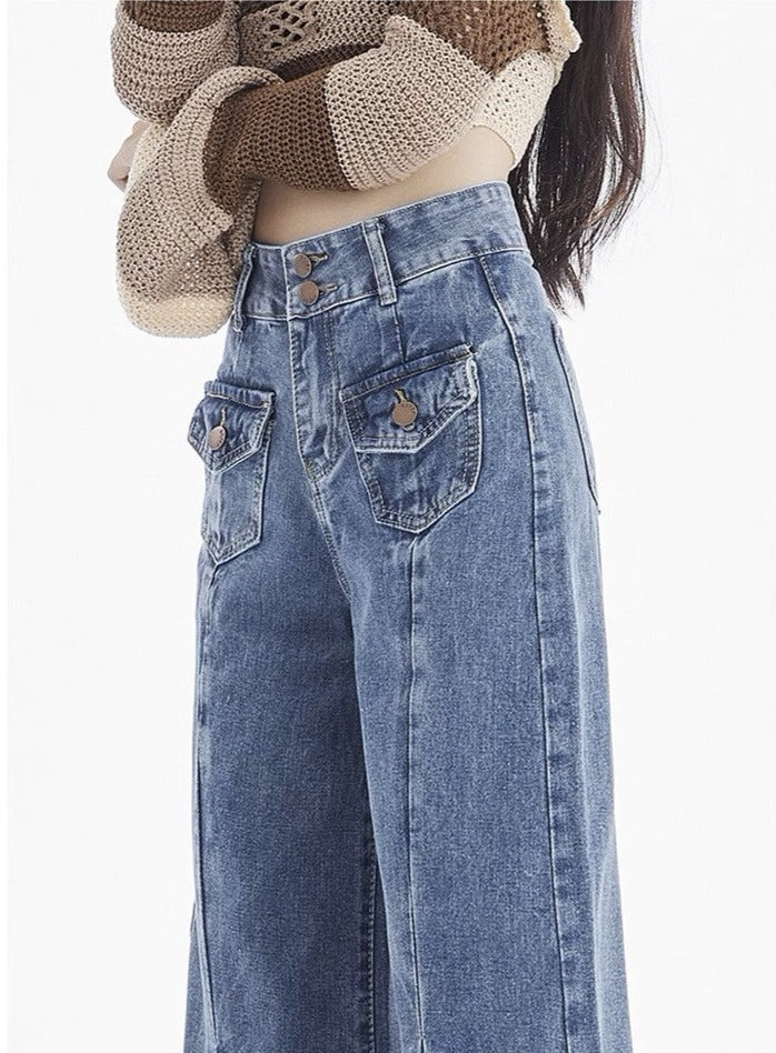 Wide Leg Bootcut Jeans - Women