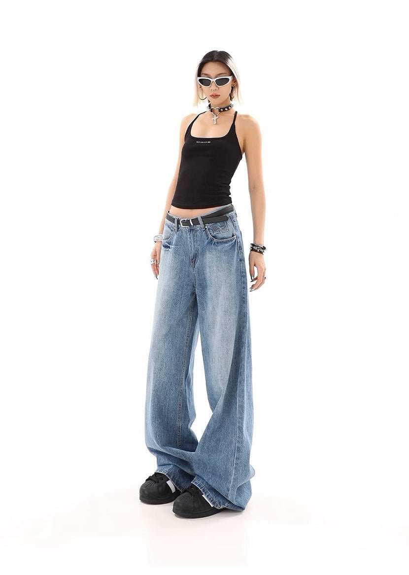 Blue Retro Jeans -  Women