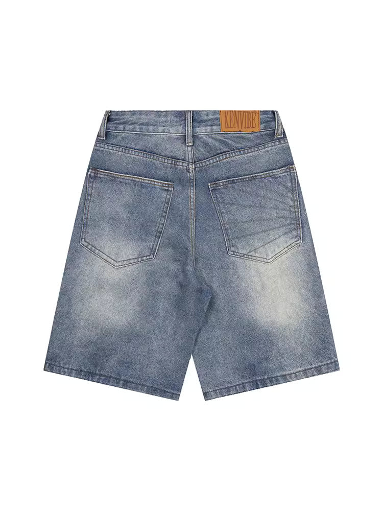 Loose Distressed Shorts - Men