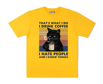 Cat Coffee T-Shirt - Unisex