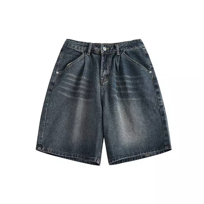 Washed Denim Shorts - Unisex