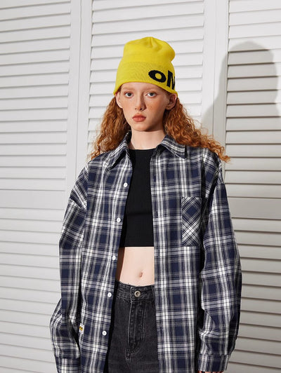 Loose Plaid Longsleeve - Women