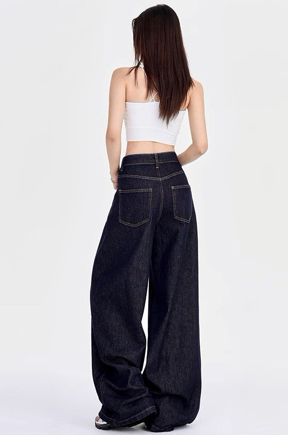 Denim Baggy Jeans - Women