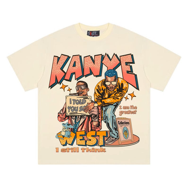 Kanye West Cartoon T-Shirt - Unisex