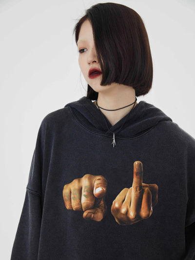 Middle Finger Up Hoodie - Unisex