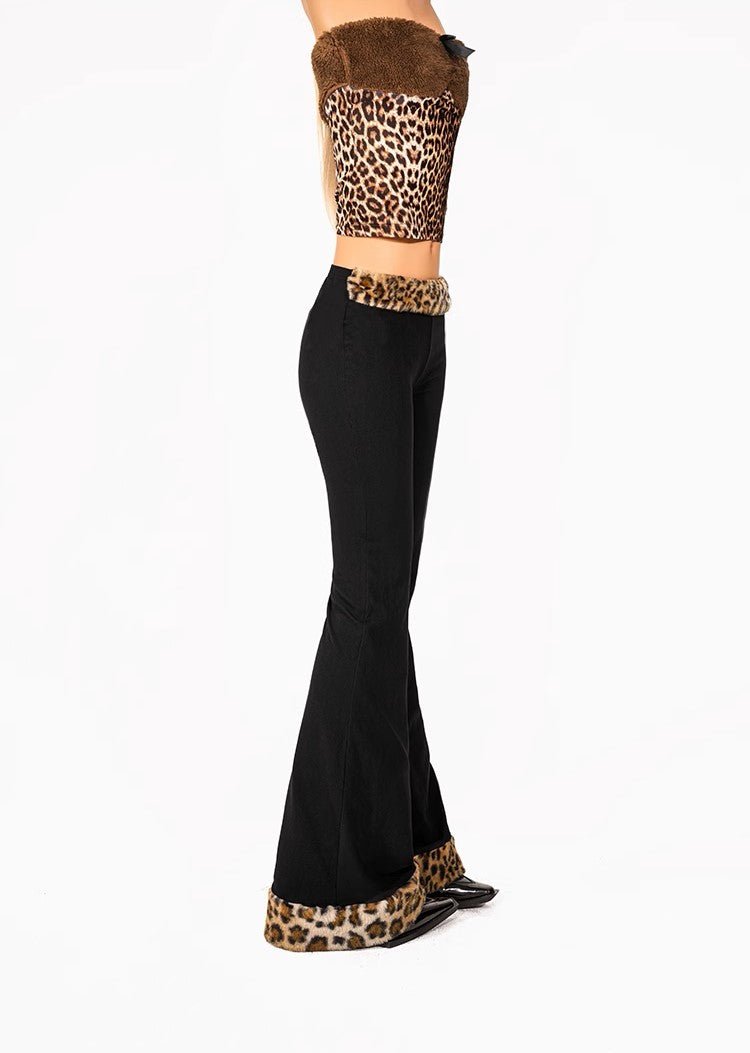 Cheetah Plush Pants - Women