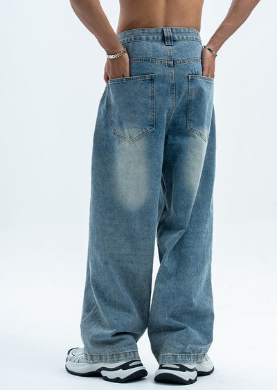 Loose Wide-Leg Jeans - Unisex