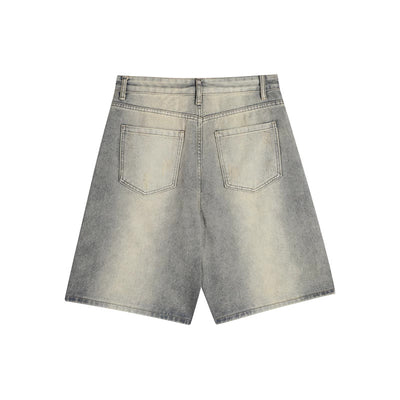 Ripped Denim Shorts - Men