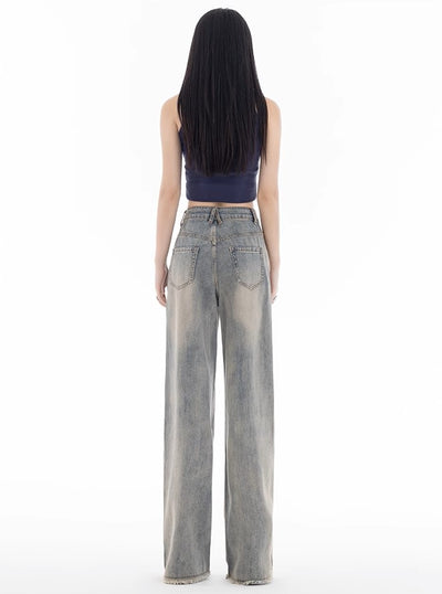 Mud-Dyed Jeans - Women