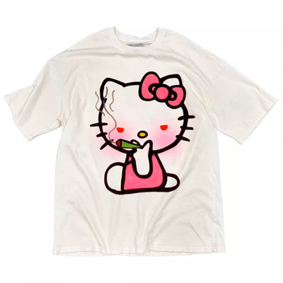 Smoking Kitty T-Shirt - Women