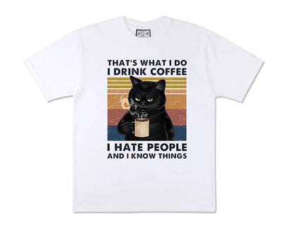 Cat Coffee T-Shirt - Unisex