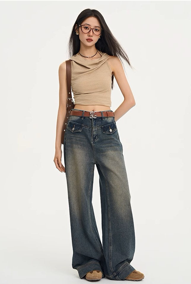 Long Retro Jeans - Women