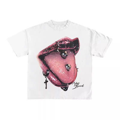 Pierced Tongue T-Shirt - Unisex