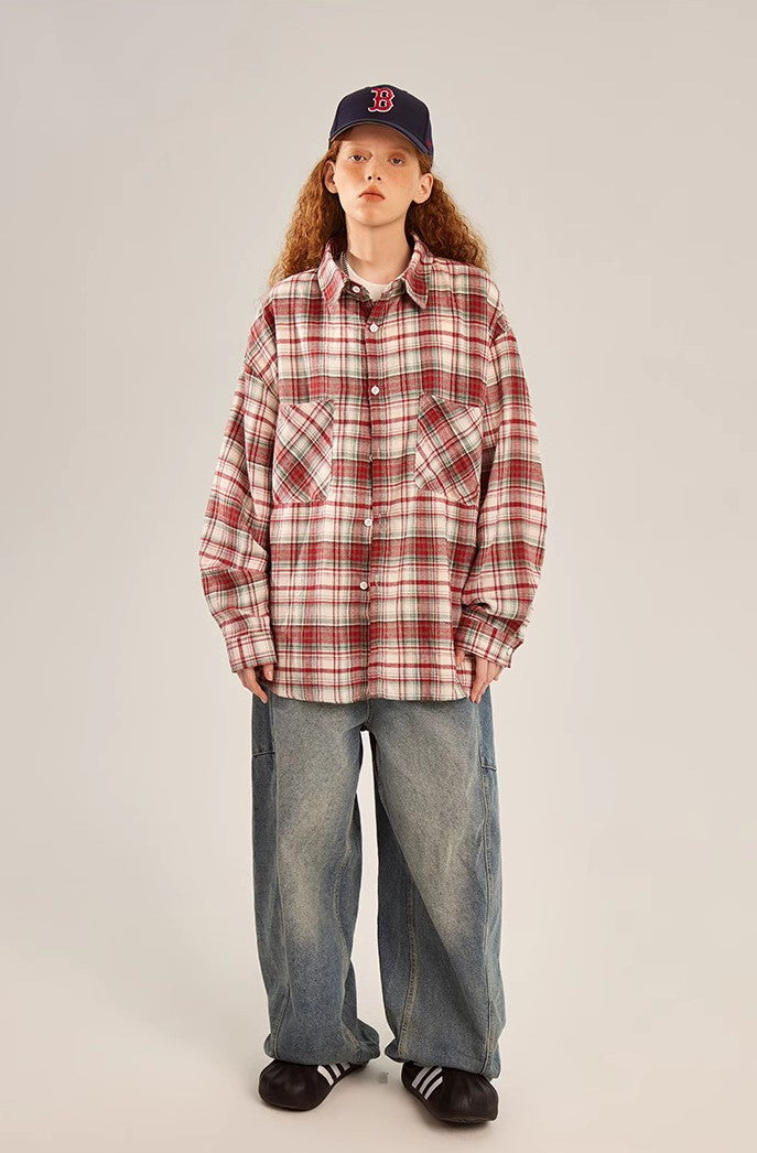 Retro Plaid Longsleeve - Women