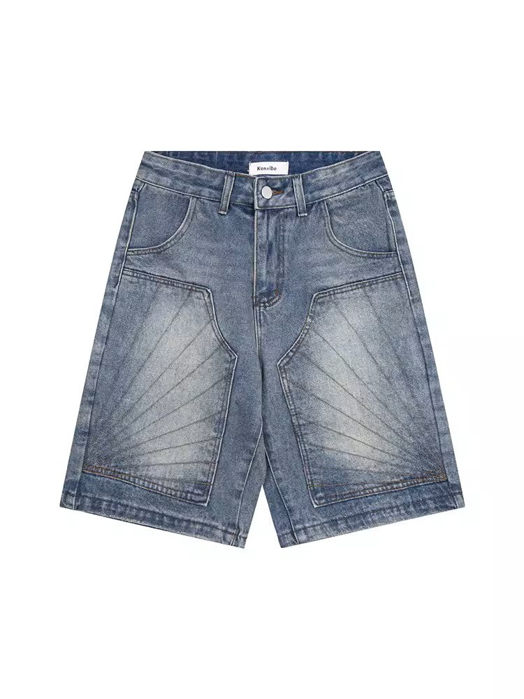 Loose Distressed Shorts - Men