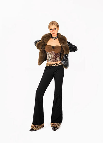 Cheetah Plush Pants - Women