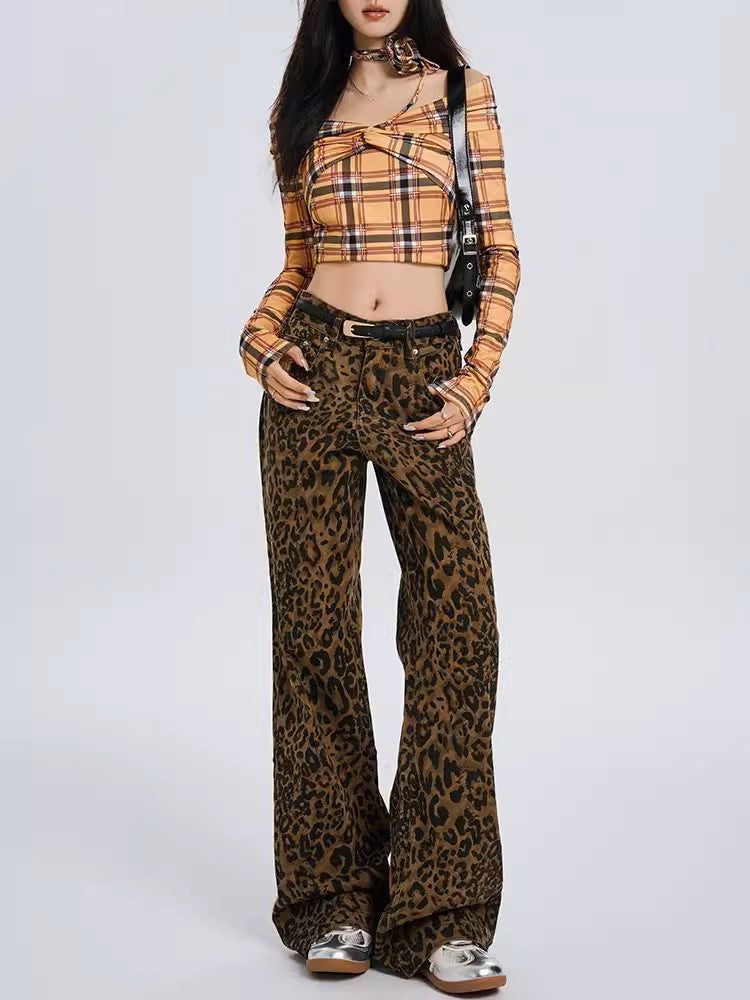 Leopard Jeans - Women