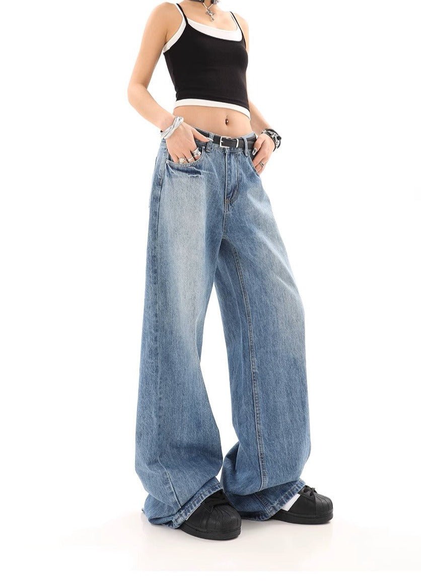 Blue Retro Jeans -  Women