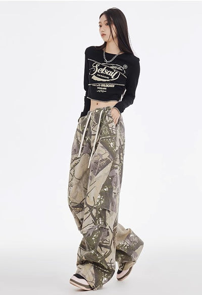 Camouflage Street Pants - Women