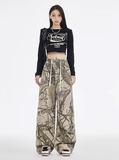 Camouflage Street Pants - Women